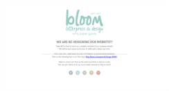 Desktop Screenshot of bloomletterpress.com